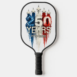 250 Years American Flag 250th Anniversary Pickleball Schläger