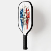 250 Years American Flag 250th Anniversary  Pickleball Schläger (Links)