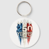 250 Years American Flag 250th Anniversary Schlüsselanhänger (Vorderseite)