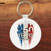 250 Years American Flag 250th Anniversary Schlüsselanhänger (Vorderseite)