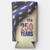 250 Years American Independence Birthday Selters Dosenkühler (Vorderseite)
