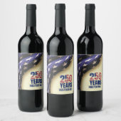 250 Years American Independence Birthday Weinetikett (Flaschen)