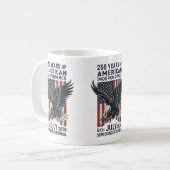 250 Years American Independence Patriotic Eagle Kaffeetasse (Vorderseite Links)