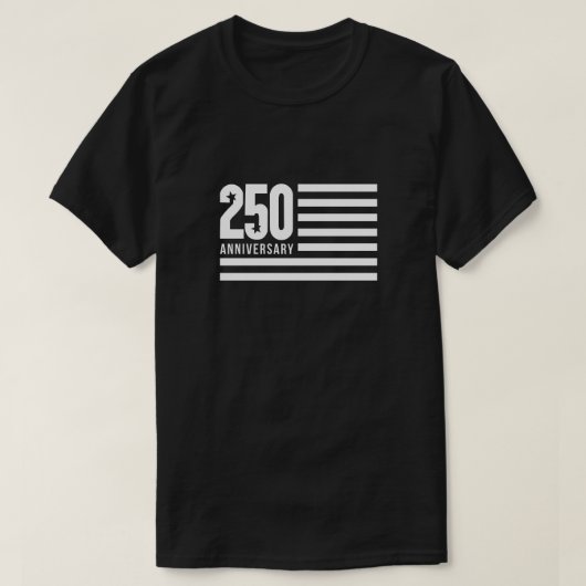 250 Years Anniversary Flag T-Shirt (Design vorne)