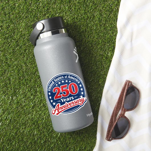 250 Years of American Independence Patriotic  Aufkleber (HydroFlask Insitu)