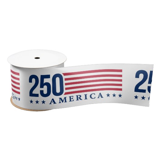 250 Years of American Independence Patriotic Satinband (Spule)