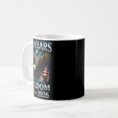 250 Years Of Dom 1776 2026 Bald Eagle 250th Birthd Kaffeetasse (Vorderseite Links)