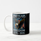 250 Years Of Dom 1776 2026 Bald Eagle 250th Birthd Kaffeetasse (Links)