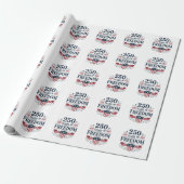 250 Years Of Freedom 1776 2026 250th 4th Of July Geschenkpapier (Ungerollt)