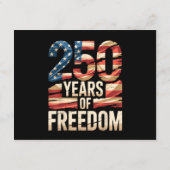 250 Years of Freedom Begleitkarte (Rückseite)