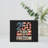 250 Years of Freedom Begleitkarte (Stehend Vorderseite)