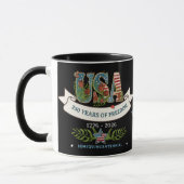 250 Years of Freedom Elegant Patriotic Black Tasse (Links)
