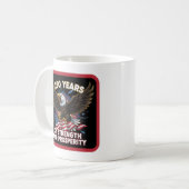 250 Years of Strength Eagle Patriotic Kaffeetasse (Vorderseite Links)