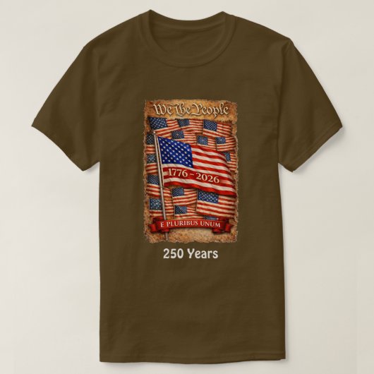 250 Years USA -4 T-Shirt (Design vorne)