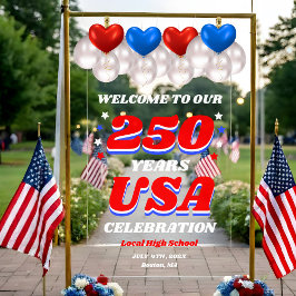 250 Years USA Commemorative Welcome Acrylschild