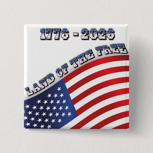 250 Years USA Freedom 1776-2026 Patriotic Button (Vorderseite)