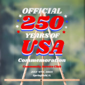 250 Years USA Freedom Celebration Acrylschild (Neutral)