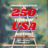 250 Years USA Freedom & Liberty Acrylschild (Neutral)