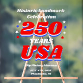 250 Years USA Historic Landmark Celebration Acrylschild (Neutral)