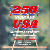250 Years USA Historical Commemoration Acrylschild (Neutral)