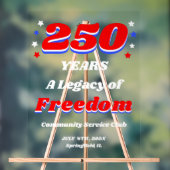 250 Years USA Official Commemorative Acrylschild (Neutral)