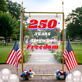 250 Years USA Official Commemorative Acrylschild