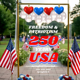 250 Years USA Patriotic Ceremony Acrylschild
