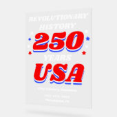 250 Years USA Revolutionary History Acrylschild (Winkel)