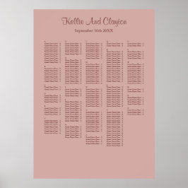 250+ Zimt-Rose Einfache Hochzeitsstiftung Poster