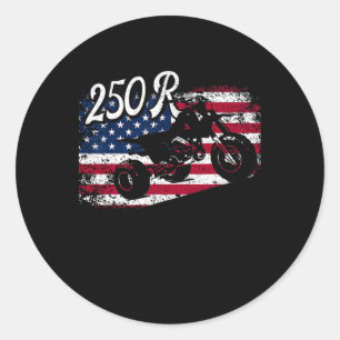 250r ATC 4. Juli Amerikaner Runder Aufkleber