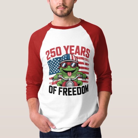 250th American Independence 1776–2026 Patriotic US T-Shirt (Vorderseite)