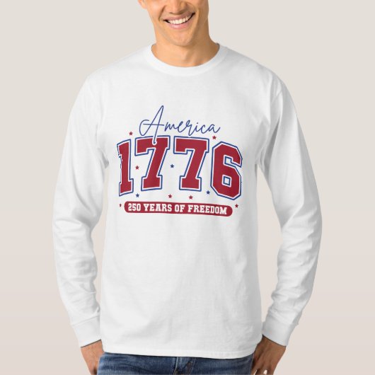 250th American Independence 1776–2026 Patriotic US T-Shirt (Vorderseite)