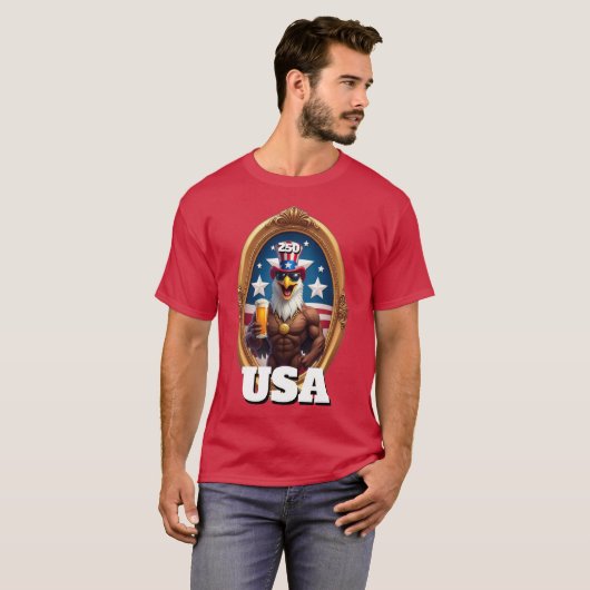 250th America's 4th of July Independence Day  T-Shirt (Vorne ganz)