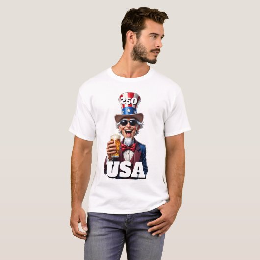 250th America's 4th of July Independence Day  T-Shirt (Vorne ganz)