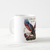 250th Anniversary America Patriotic Eagle 2026  Kaffeetasse (Vorderseite Links)