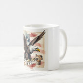 250th Anniversary American Eagle 1776 Patriotic Kaffeetasse (VorderseiteRechts)