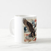 250th Anniversary American Eagle 1776 Patriotic Kaffeetasse (Vorderseite Links)