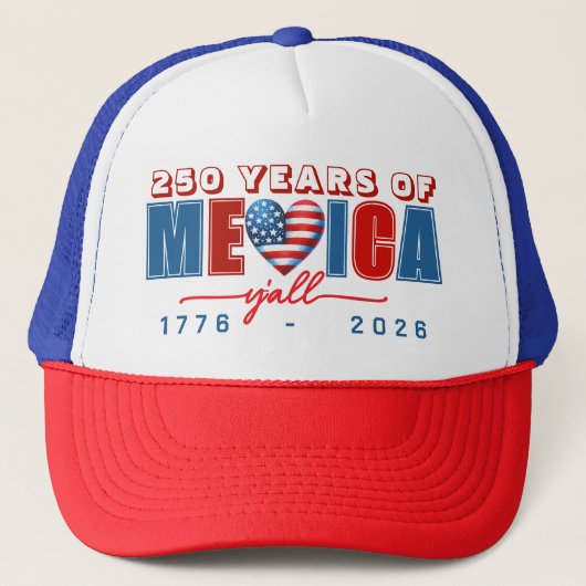 250th anniversary of america hat truckerkappe (Vorderseite)