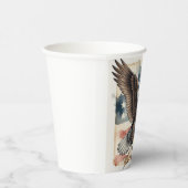 250th Anniversary Patriotic Bald Eagle 1776 Pappbecher (Rechts)