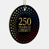 250th Anniversary, Patriotic Family Keepsake Keramik Ornament (Rechts)
