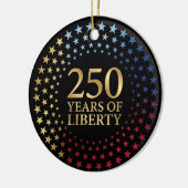 250th Anniversary, Patriotic Family Keepsake Keramik Ornament (Links)