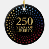 250th Anniversary, Patriotic Family Keepsake Keramik Ornament (Hinten)