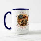 250th Anniversary Revolutionary Soldier Freedom Tasse (Links)