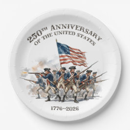 250th Anniversary Revolutionary Soldiers 1776-2026 Pappteller