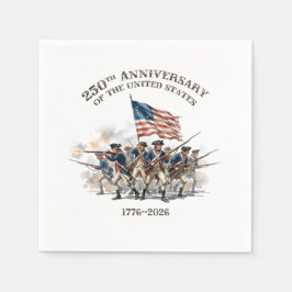 250th Anniversary Revolutionary Soldiers 1776-2026 Serviette