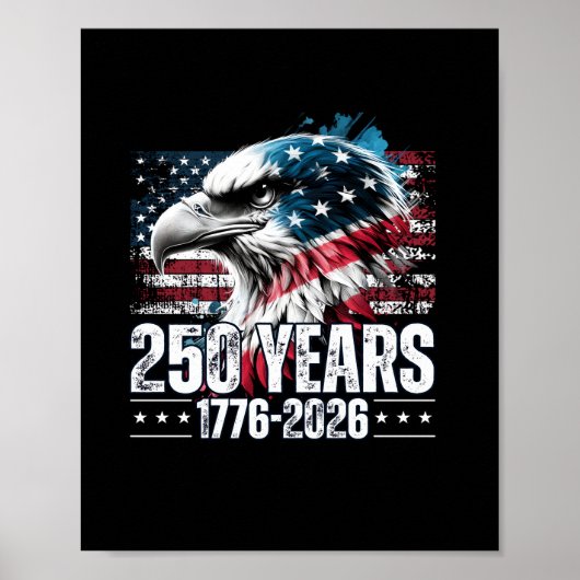 250th Anniversary United States Birthday Long Slee Poster (Vorne)