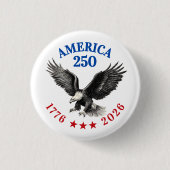 250th Anniversary USA 2026 Bald Eagle  Button (Vorderseite)