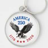 250th Anniversary USA 2026 Bald Eagle  Schlüsselanhänger (Vorne)