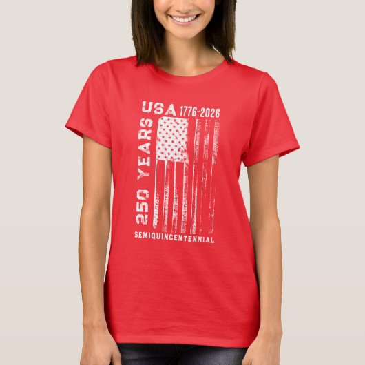 250Th Anniversary USA 4Th Of July T-Shirt (Vorderseite)