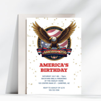250th Anniversary USA Birthday Einladung